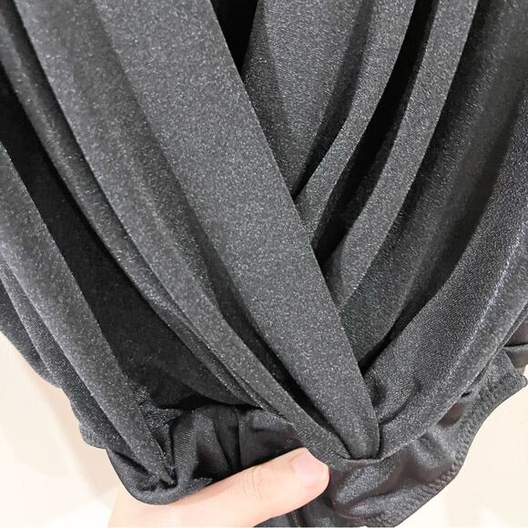 Free People Turnt Thong BodySuit Long Sleeves Women’s size XS Black - Picture 2 of 10